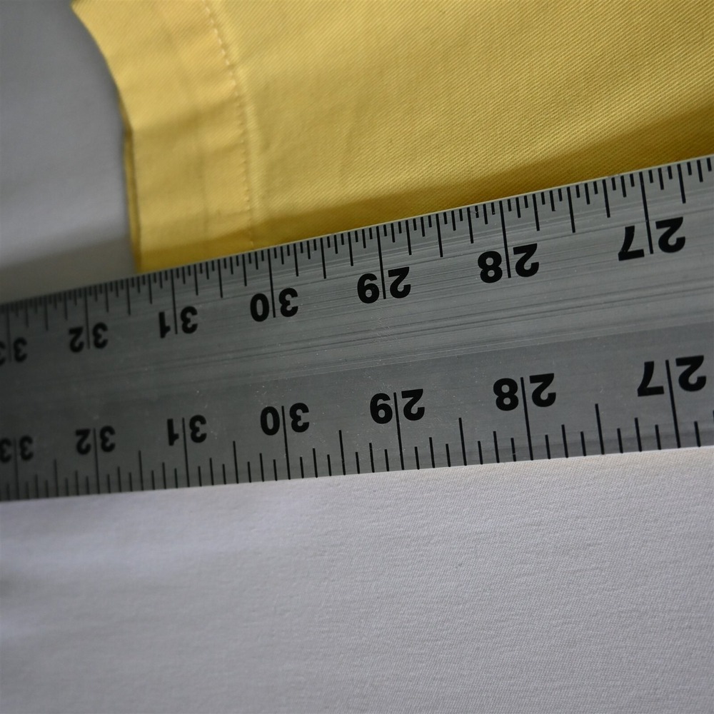 Brooks Brothers 34x32 Yellow 100% Cotton Flat Front 346 Mens Chino Pants - Picture 4 of 9